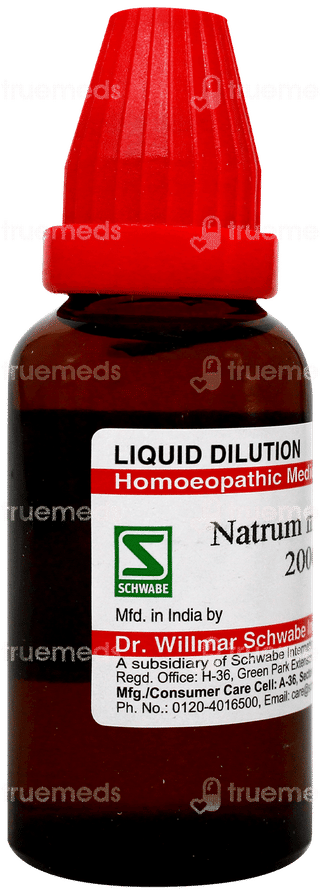 Dr Willmar Schwabe Natrum Muriaticum 200ch Dilution 30ml